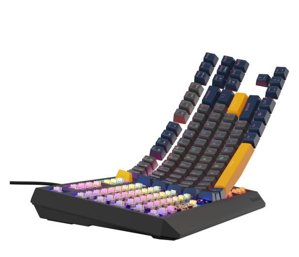 Genesis THOR 230 TKL NAVAL BLUE NEGATIVE US RGB MECHANICZNA OUTEMU NKG-2164 - 1351040 - zdjęcie 5